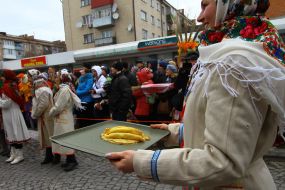 Участники празднования Масленицы