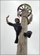 Учасник святкування Масляної