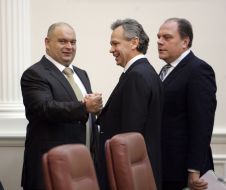 Nikolay Zlochevskiy, Nikolay Prisyazhnyuk and Mikhail Kulinyak