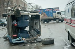 Перевёрнутое маршрутное такси