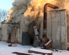 Fire at furniture stores