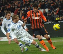 Ilsinho Pereira, Vitaly Mandzyuk and Denis Oleynik
