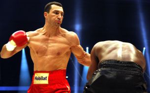 Vladimir Klitschko and Jean-Marc Mormeck