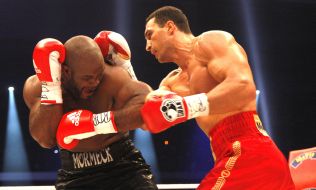 Vladimir Klitschko and Jean-Marc Mormeck