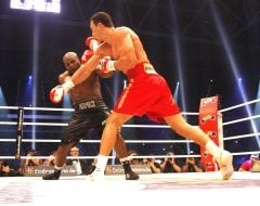 Vladimir Klitschko and Jean-Marc Mormeck