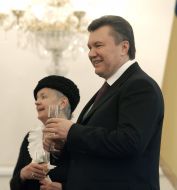 Viktor Yanukovich and Lesya Gongadze