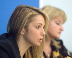 Yevgenia Timoshenko and Irina Lutsenko