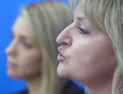 Yevgenia Timoshenko and Irina Lutsenko