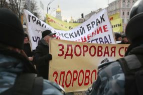 Participants of feministic March