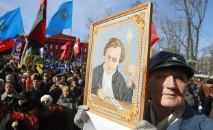 Celebrating the birthday of Taras Shevchenko