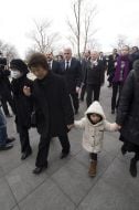 Participants of plaintive ceremony