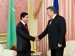 Gurbanguly Berdуmuhamedov and Viktor Yanukovich