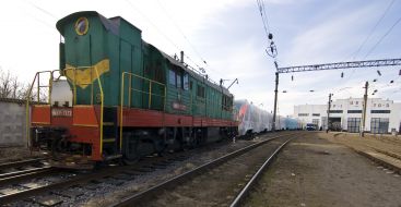 Delivery of electric Hyundai Rotem in the depot