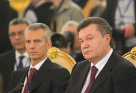 Valeriy Khoroshkovskiy and Viktor Yanukovich