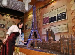 Eiffel Tower made of chocolate