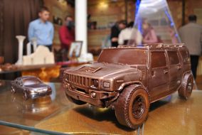 Cars from a chocolate