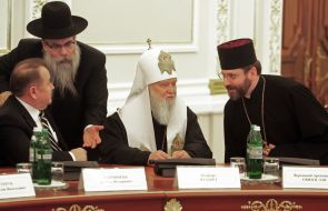 Vasiliy Raychinets, Yakov Dov Bleich, Filaret and Svнatoslav (Shevchuk)