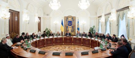 Meeting with Viktor Yanukovich heads of churches and religious organizations