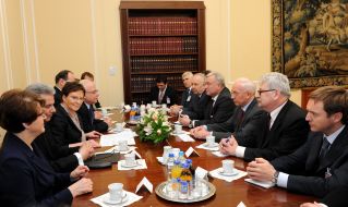 A meeting of Nikolay Azarov with Eva Kopacz