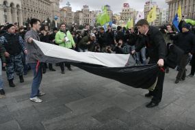 Participants of action «Prepare a tent in spring»