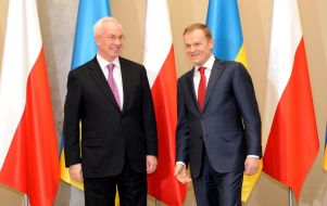 Nikolay Azarov and Donald Tusk
