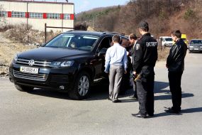 Inna Kovach at the car accident place