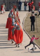 Participants of the historical fencing festival