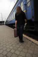 The girl on the station platform