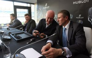 Markiyan Lubkivsky, Martin Cullen, Jean-Claude Biver and Sergey Bubka
