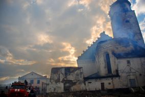 Пожар на территории Сокальской исправительной колонии № 47