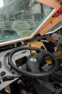 Booth of the armored fighting vehicle