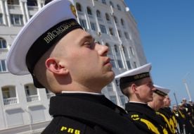 Employees of the Ukrainian Naval Forces