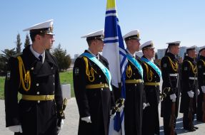 Employees of the Ukrainian Naval Forces