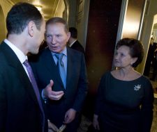 Leonid Kuchma with the wife Ljudmila