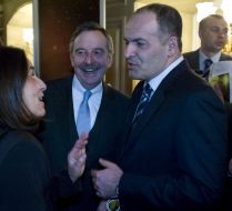 Viktor Pinchuk and Hans-Jurgen Haimzet