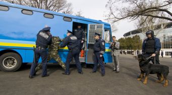 Одесские правоохранители во время учений