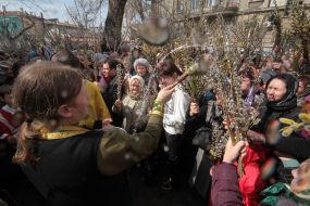 Consecration of pussy willow