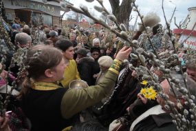 Consecration of pussy willow