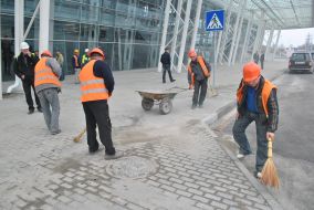 Workers of "Lvov" air-port
