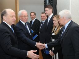 Nikolay Azarov and Andrius Kubilius