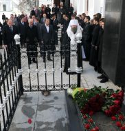 Михаил Кулиняк, Николай Азаров, Андрей Клюев и Архиепископ Павел