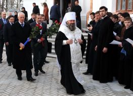 Михаил Кулиняк, Николай Азаров, Андрей Клюев и Архиепископ Павел