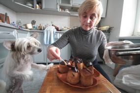 Preparation of Easter cakes