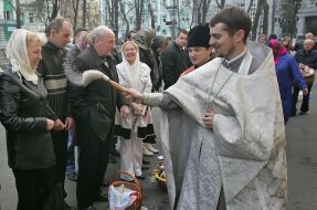 Sanctifying of  Easter baskets