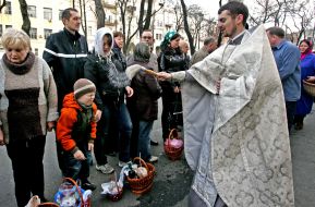 Sanctifying of  Easter baskets