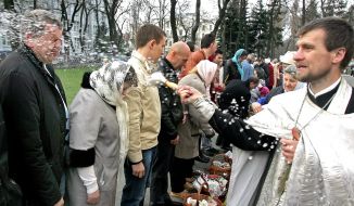 Sanctifying of  Easter baskets