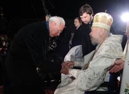 Nikolay Azarov and Metropolitan Vladimir