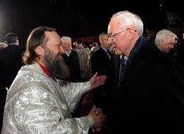Archbishop Pavel and Nikolay Azarov