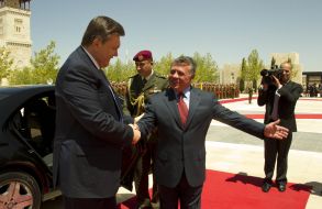 Viktor Yanukovich and  Jordans King Abdullah II