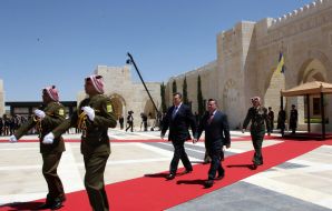 Viktor Yanukovich and  Jordans King Abdullah II